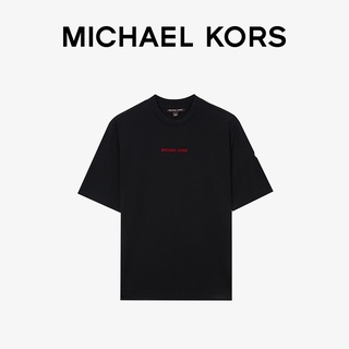 เสื้อยืดแขนสั้นลําลอง คอกลม พิมพ์ลายตัวอักษร Michael Kors สําหรับผู้ชาย และผู้หญิง