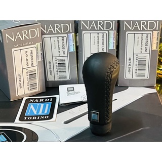 หัวเกียร์ Nardi Italy แท้ อิตาลี่ หนังแท้ ด้ายดำ SHIFTKNOB Prestige