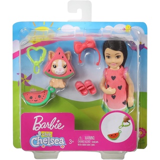 ​Barbie Club Chelsea Dress-Up Doll in Watermelon Costume with Accessories