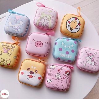 น่ารักซิปหูฟังมินิหูฟังยูนิคอร์นการ์ตูน Winnie the Pooh กระเป๋าหูฟังหูฟังเคสป้องกันสาย Usb กระเป๋าชุดหูฟัง Earphone Bag