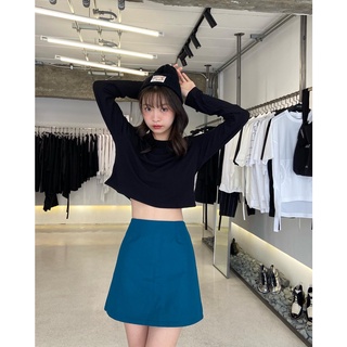 chuuchop_พร้อมส่ง(C7550) ⛱🛖 SHORTBREAD mini skirts กระโปรงสั้นทรงเอสีพื้น มี4สี