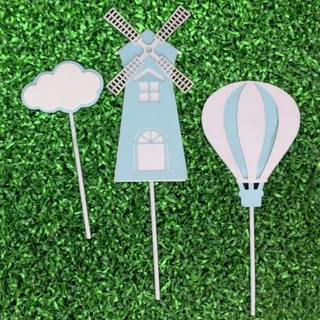 ป้ายปักเค้ก บอลลูน Balloon กังหัน