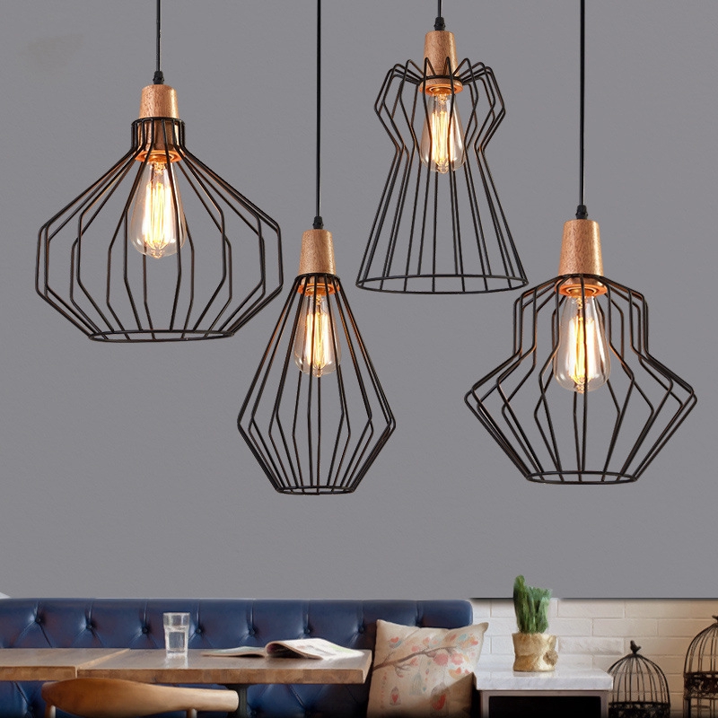 Loft Iron Pendant Lamp Industrial Retro Metal Ceiling Light