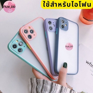 🤟🏻-พร้อมส่งในไทย-เคสหลังแบบด้านขอบสี 4สี ใช้สำหรับ IP ทุกรุ่น #C004 🤟🏻