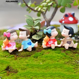 💎♥ ตุ๊กตาเด็กเล็ก ๆ 2Pcs ตุ๊กตาเด็กชายมินิตุ๊กตาจิ๋วภูมิจิ๋ว Miniature Ornaments