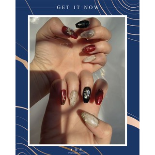 PopSugarNail เล็บปลอมเล็บปลอมสำเร็จรูป งานเจล 100% งานดีไซน์