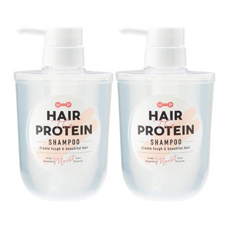 HAIR THE PROTEIN แชมพู แฮร์ เดอะ โปรตีน มอยส์ สูตรโปรตีนสกัดจากอัลมอนด์ นมผึ้งรอยัล เจลลี่ และน้ำผึ้ง ชุดละ 2 ขวด 460 มิ