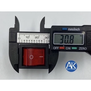 สวิตช์ สวิทช์ กระดก เปิด ปิด ไฟบ้าน 220VAC มีไฟ สีแดง 4 ขา 16A/250V 20A/125V (ON/OFF) SW