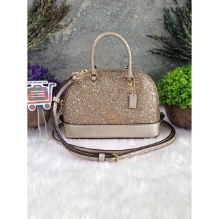 COACH MICRO MINI SIERRA SATCHEL WITH STAR GLITTER