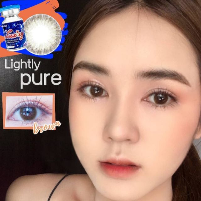 คอนแทคเลน​ส์เลนส์ luxylens
​เลนส์นิ่ม ใส่สบายตา 
รุ่น Lightly Pure สีเทา