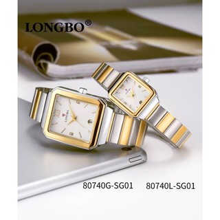 longbo byMMTIME นาฬิกาแบรนด์แท้สินค้าพร้อมกล่องกันนำ้มีวันที่ขนาดนาฬิกาชาย3.5cmญ2.5cn