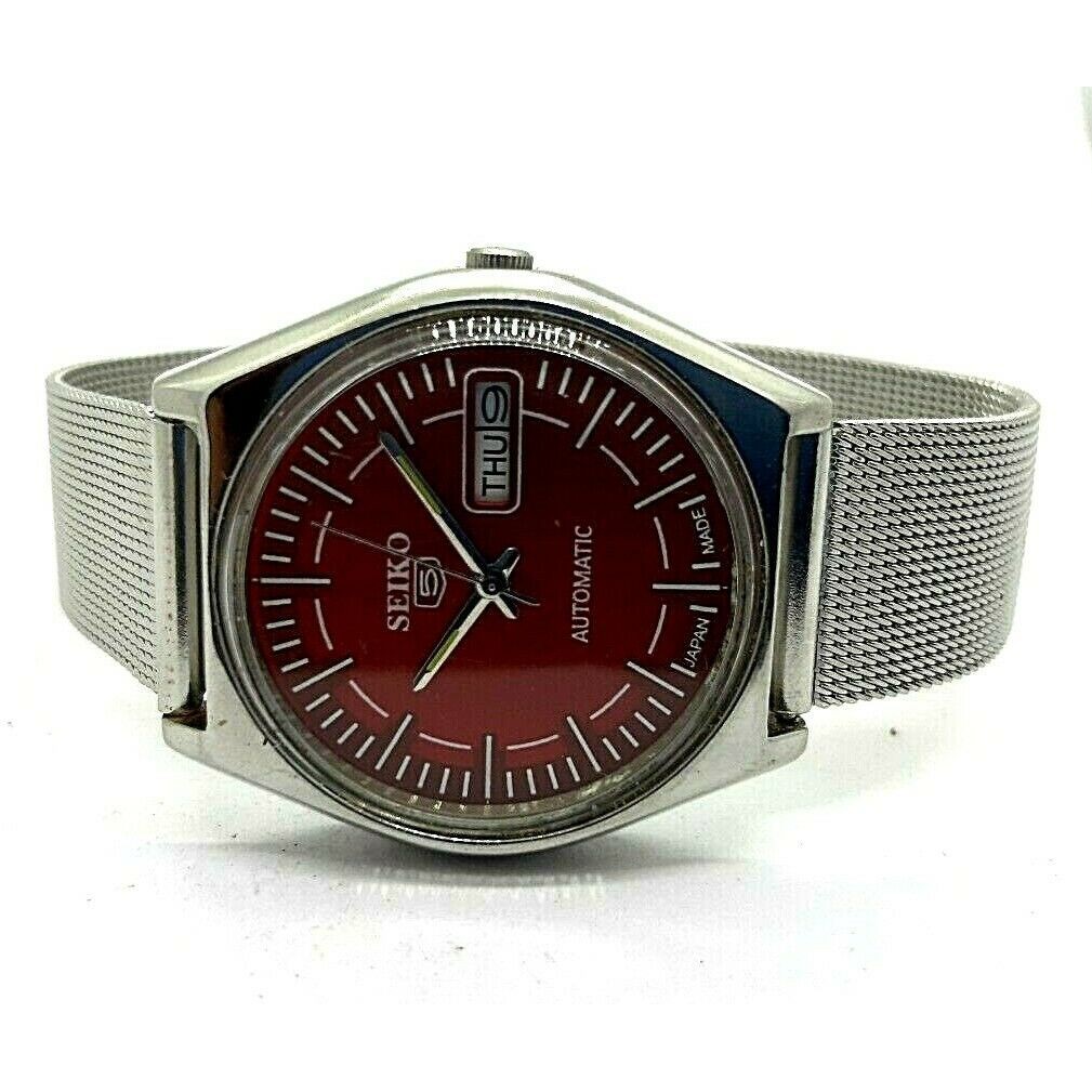 vintage seiko 5 automatic men's steel japan made movement No 6309
