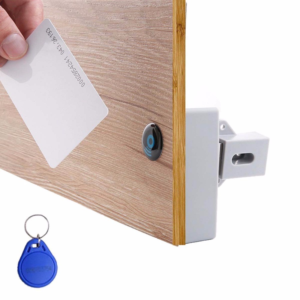IC Card Sensor Digital RFID Drawer Card Lock DIY อิเล็กทรอนิกส์ที่มองไม่เห็นล็อคตู้ RFID ซ่อน