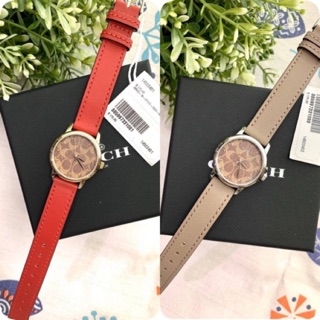 นาฬิกา Coach  Ladies Gold Tone Red Leather Watch 14503401 (ปัดเล็ก) ของแท้