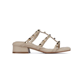 SHU PALETTE SOFT 1" ROCKSTUDS SLIDES SANDALS - NUDE รองเท้าแตะ