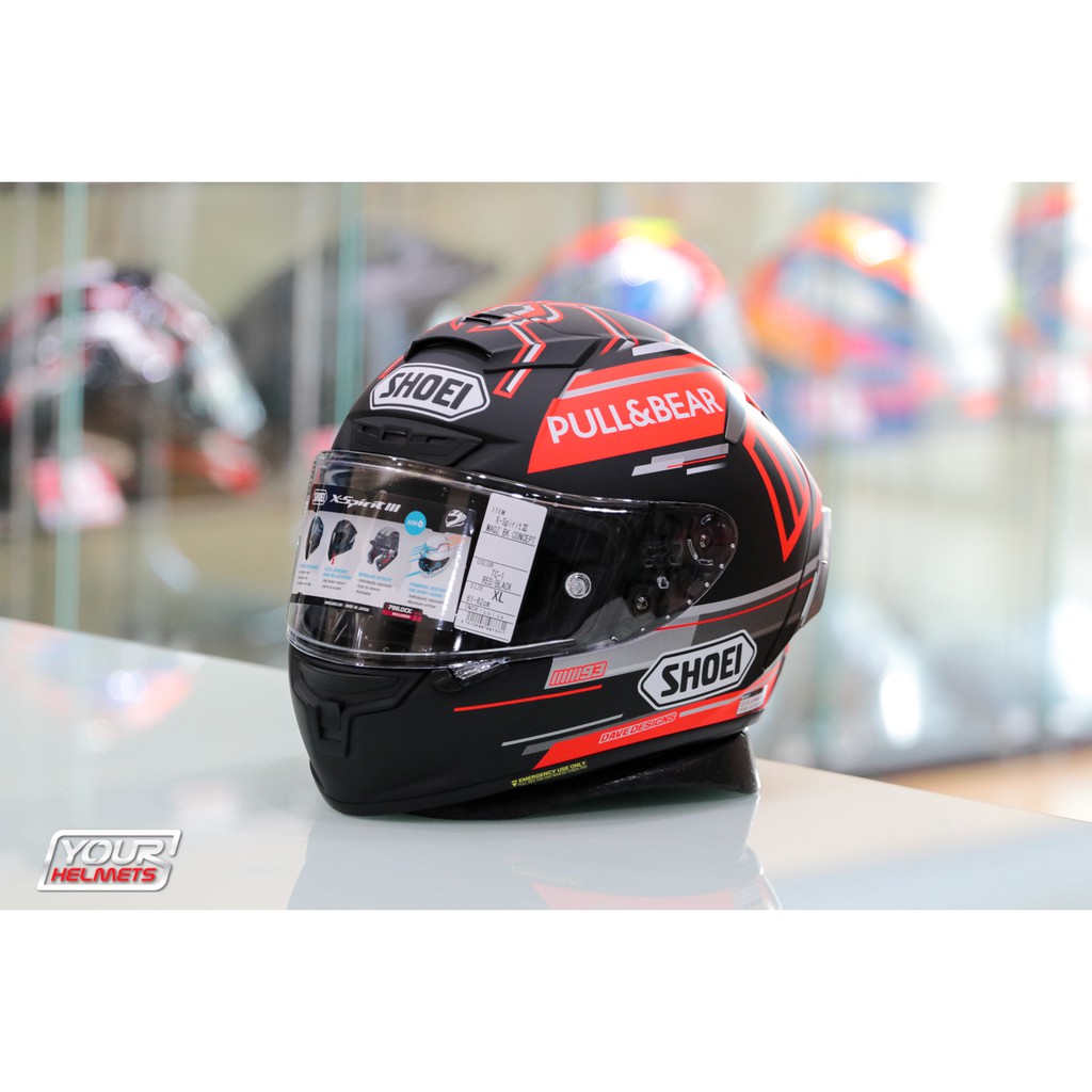 หมวกกันน็อค SHOEI HELMETS X-SPIRIT III MARQUEZ BLACK ...