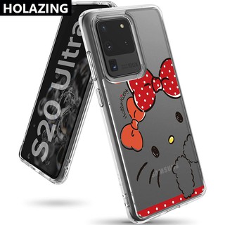 เคสโทรศัพท์มือถือพิมพ์ลาย Hello Kitty สําหรับ Samsung Galaxy S20 Ultra S10 Plus S20 Fe S9 Note 20 Ultra 10 Plus