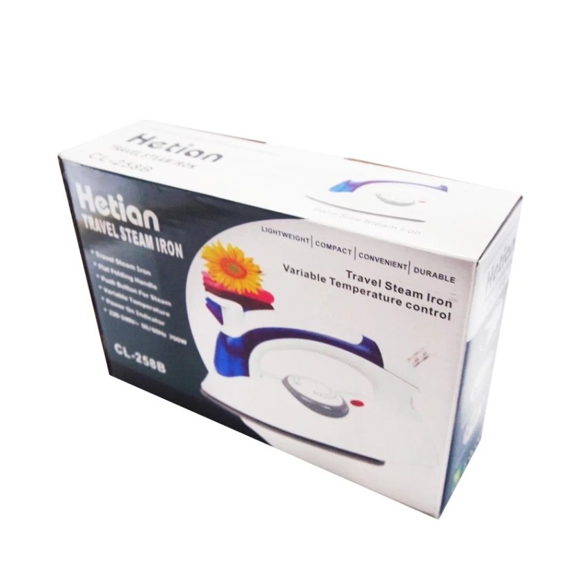 [รีดแห้งหรือน้ำได้] HETIAN เตารีด ไอน้ำ พกพาสะดวก พับได้ TRAVEL STEAM IRON รับประกัน ทนทาน มีคุณภาพ เดินทางสบาย ส่งไว