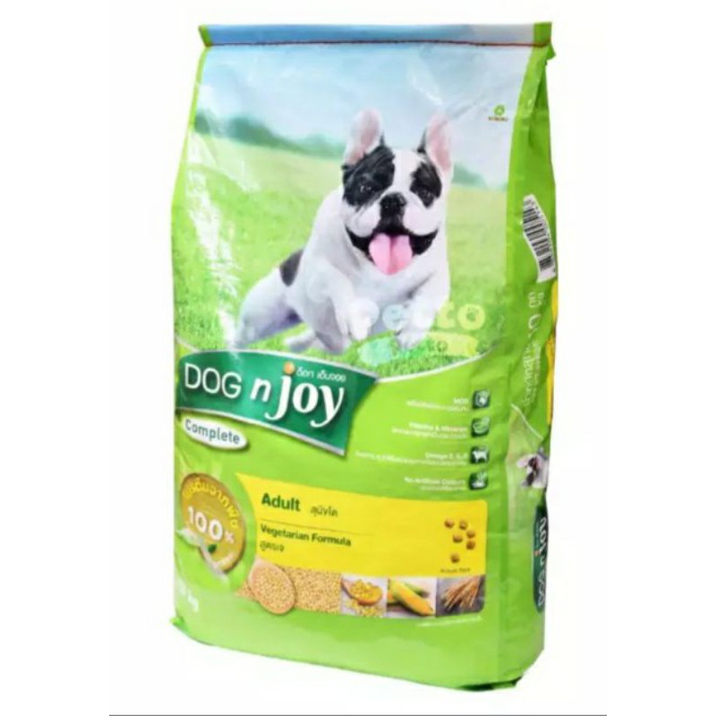 Dog n joy Vegetarian ด็อก เอ็นจอย อาหารสุนัข สูตรเจ 10 กก.