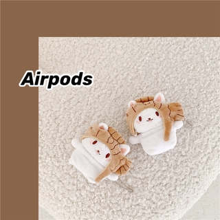 Creative Silicone Protective Cover for AirPods 1/2/Pro Plush Taiyaki AirPods Pro Case