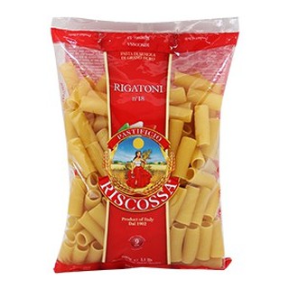 RISCOSSA Rigatoni # 18 500 g. ริกาโตนี่ เบอร์18 นำเข้าจากอิตาลี 100 % [RI04]