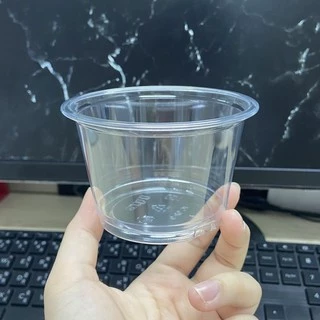 ถ้วยไอติมพลาสติกทรงเตี้ย 9 ออนซ์ ปากแก้ว 92 มิล ice cream pet cup ชุดแก้วพร้อมฝา (50ใบ)