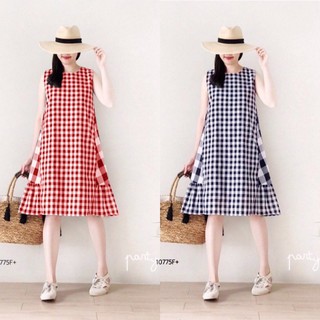 👗Pfashion [ส่งไว!!🚛] P10775 เดรสสก็อตทรง A Scottish A-line dress