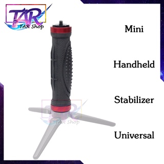 Mini Handheld Stabilizer Universalสำหรับกล้องDSLRขาตั้งกล้องMonopod Grip Stabilizerกับ1/4 "สกรูสกรู3/8" หลุม