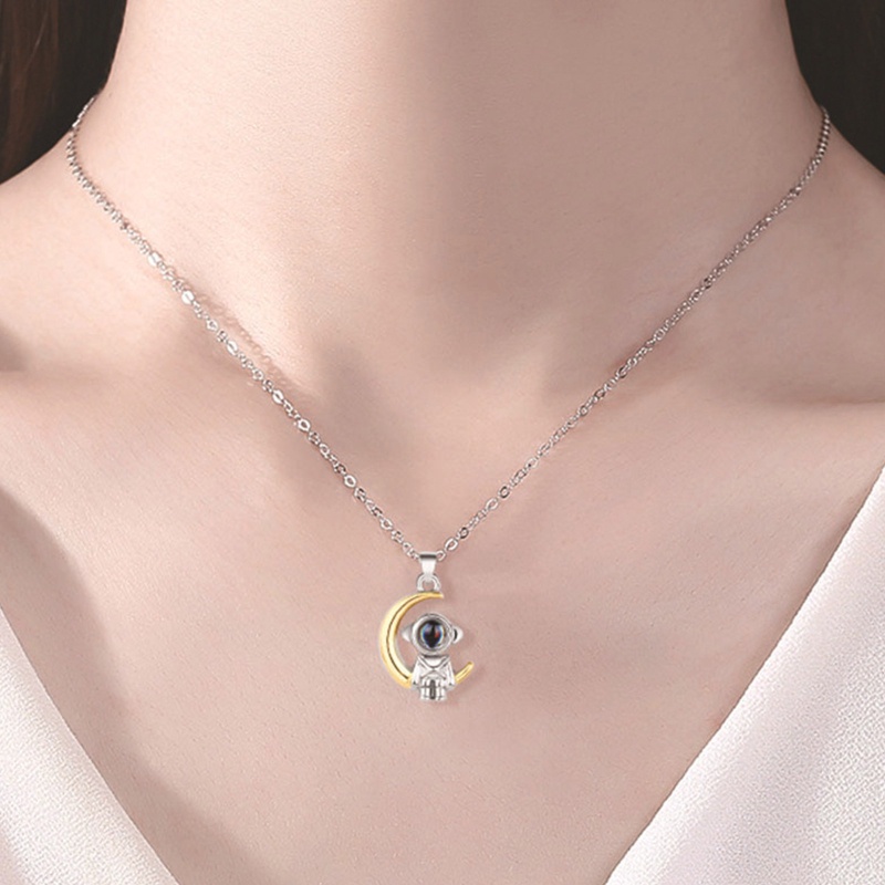 BST Star Astronaut สร้อยคอคู่รักสําหรับเทศกาลสวมฮาโลวีนเพิ่มไฮไลท์ให้กับชุดแฟนวันวาเลนไทน์