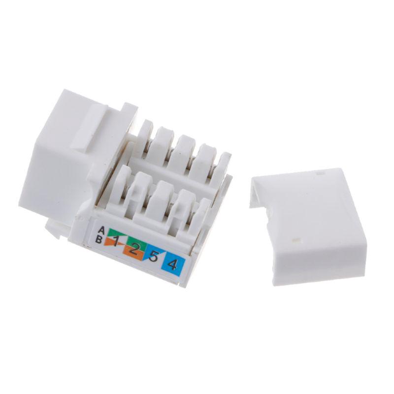 อะแดปเตอร์ 6 Network Cat 6 Network Module Socket RJ45 2 ชิ้น