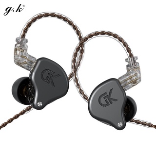 GK GS10 4BA+1DD 10-unit Hybrid In-Ear Headphones Bass HIFI Monitor Sport Wired Earphones Balanced Armature Headset New Arrival