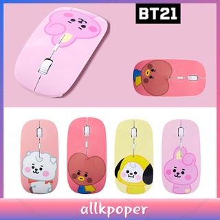 Bt21 เมาส์เกมมิ่งไร้สาย แบบชาร์จ Usb สําหรับแล็ปท็อป คอมพิวเตอร์