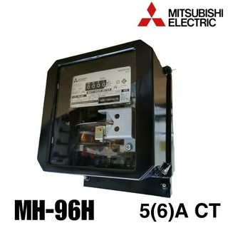 MH-96H 5(6)A Mitsubishi ต่อผ่าน CT มิเตอร์ไฟฟ้า 3P4W