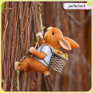 [Perfeclan4] รูปปั้นกระต่ายน่ารัก สําหรับแขวนตกแต่งสวนกลางแจ้ง