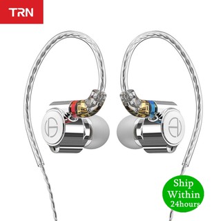 Trn TA1 หูฟังอินเอียร์ 1BA+1DD HIFI พร้อมสายเคเบิลชุบเงิน MMCX TRN VX BA8 V90S 4.9