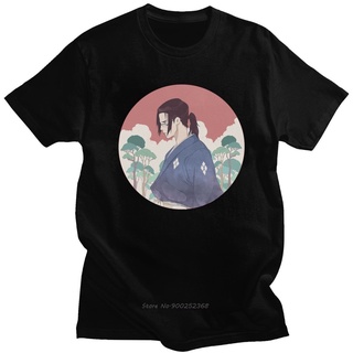 ROUNDคอลูกเรือNeckเสื้อยืดแขนสั้น ผ้าฝ้าย พิมพ์ลายการ์ตูนอนิเมะ Samurai Champloo สไตล์ฮาราจูกุ แฟชั่นฤดูร้อน สําหรับผู้ช