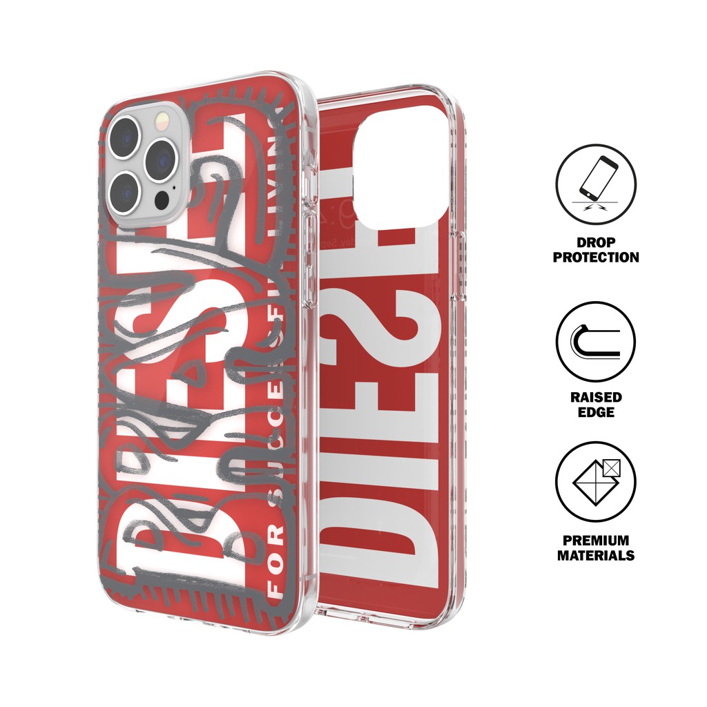 เคส DIESEL SNAP CASE CLEAR AOP FOR IPHONE 12 PRO MAX