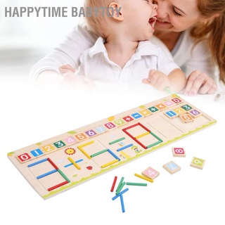 Happytime ของเล่นไม้คณิตศาสตร์ของเล่นเสริมการศึกษาสําหรับเด็ก