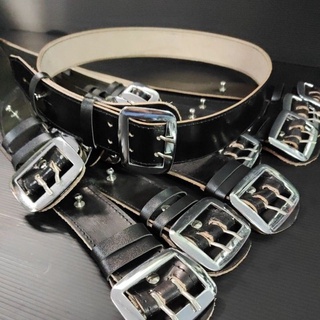 เข็มขัดหนังหนังเข็มขัดตำรวจ รปภ.เเท้100%(อย่าลืมเผื่อเอวด้วย…