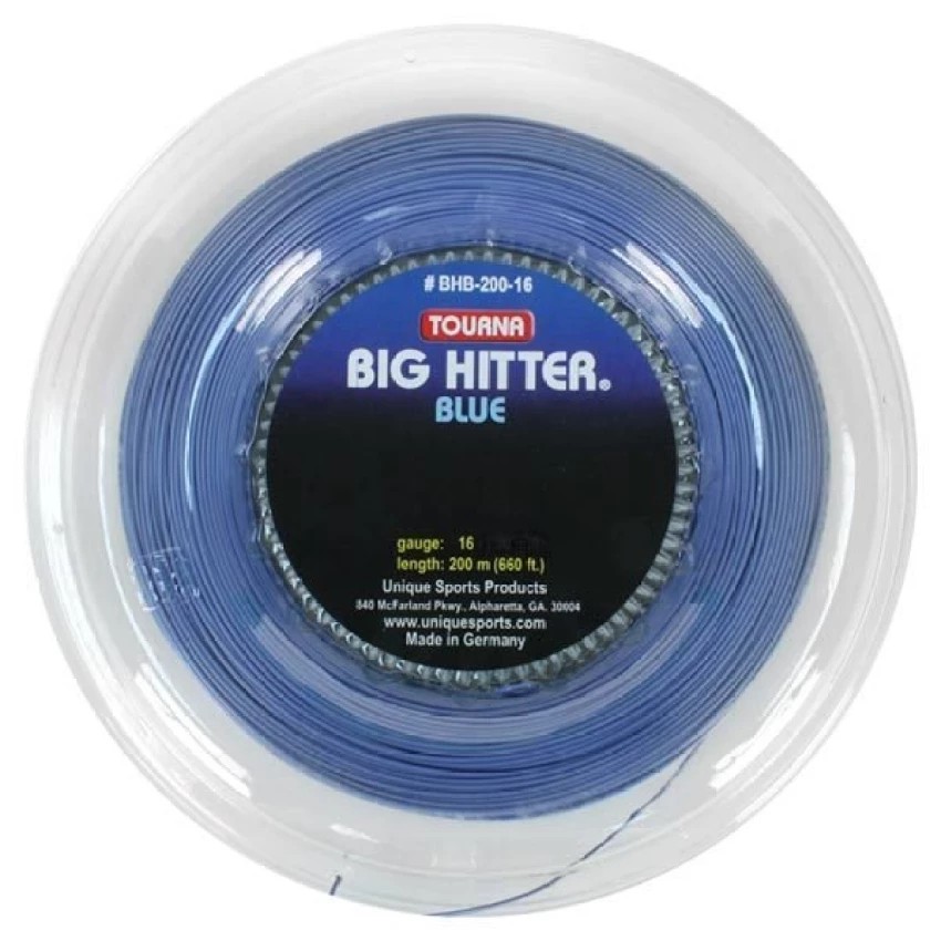 TOURNA BIG HITTER เอ็นไม้เทนนิส Blue REEL- (600 ft/200m) tennis string