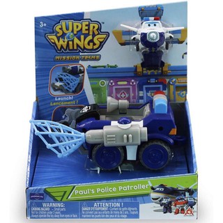 ลิขสิทธิ์แท้💯 Super Wings Mission Teams Paul’s Police Patroller