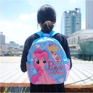 กระเป๋าเป้ Pinkie Pie สีฟ้า My Little Pony มายลิตเติ้ลโพนี่ 14x11นิ้ว