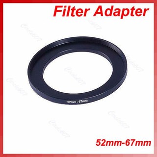 Run 52mm-67mm Step Up Filter Ring 52-67 mm 52 to 67 Stepping Adapter