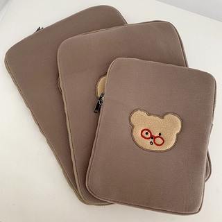 เคสใส่แล็ปท็อป ลายหมี แฟชั่น สไตล์เกาหลี สำหรับ ipad 15 13 11 10.5 10.2 นิ้ว