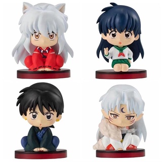 โมเดลฟิกเกอร์ Inuyasha Higurashi Kagome Miroku Sesshoumaru ขนาดเล็ก 4 ชิ้น