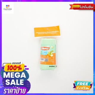 ฮีโร่ถุงขยะม้วนเขียวแอปเปิ้ล 18X20น.30ใบHERO GARBAGE BAG ON ROLL APPLE18X20INX30