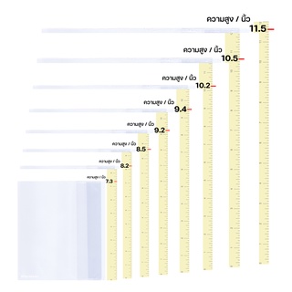 ปกพลาสติกใส ห่อหนังสือ ปกใสสำเร็จรูป หลายขนาด หนา 0.08 มิลลิเมตร