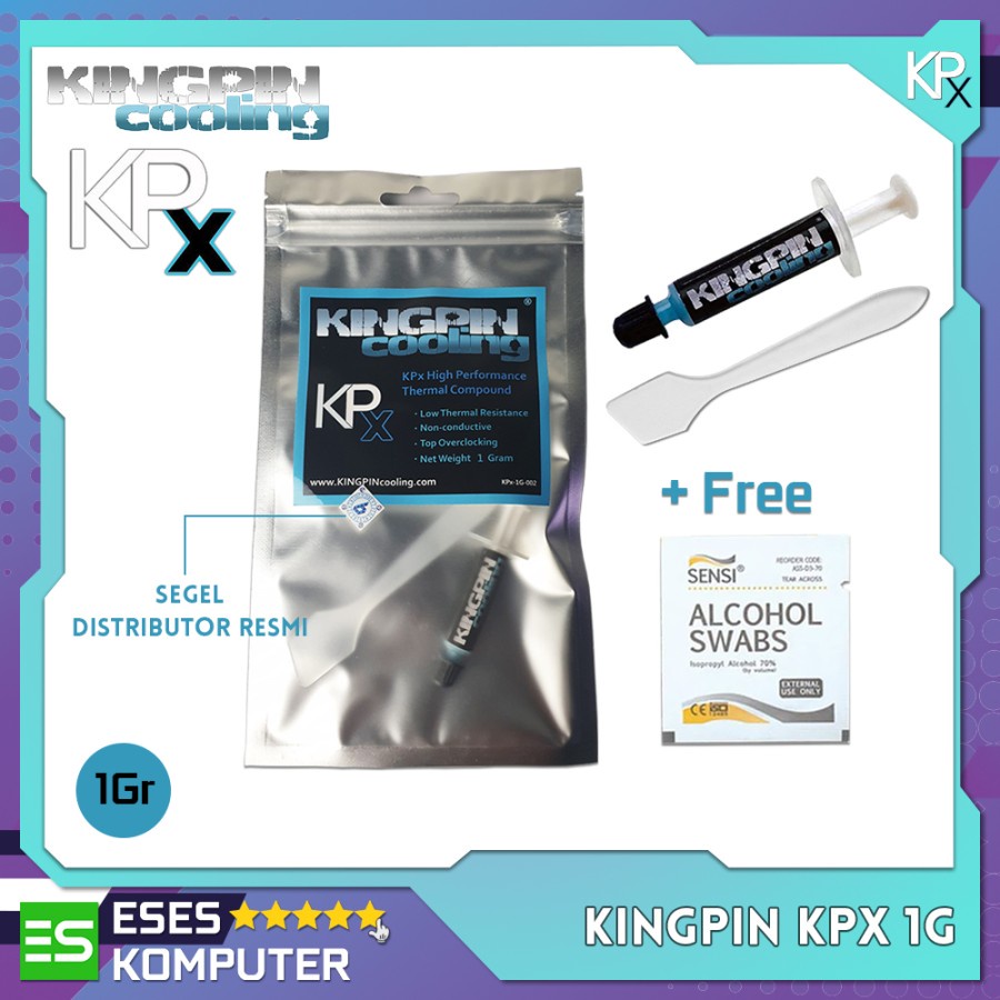 Kingpin KPx 1 กรัม / 1 กรัม จาระบีวางความร้อนประสิทธิภาพสูง