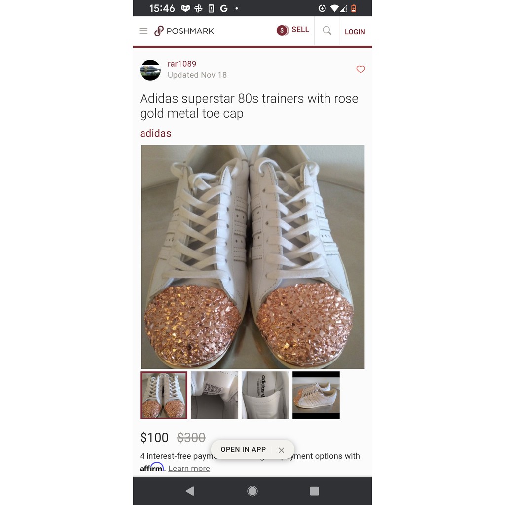 adidas rose gold toe