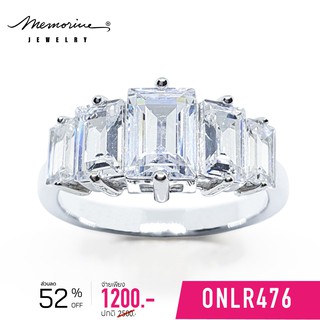 Memorine Jewelry แหวนเงินแท้ 925 ฝังเพชรสวิส (CZ) : ONLR476